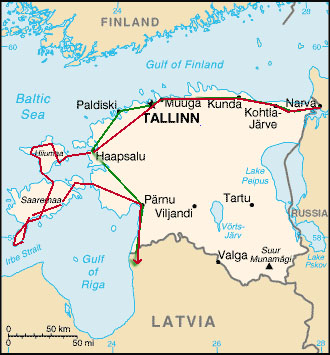 Estnische Karte