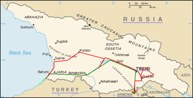 Georgische Karte