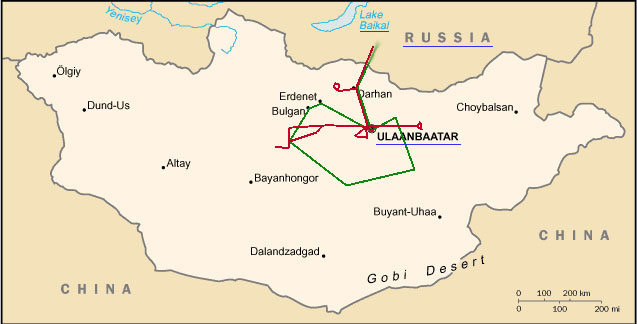 Mongolische Karte