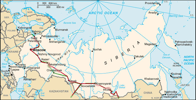 Russische Karte