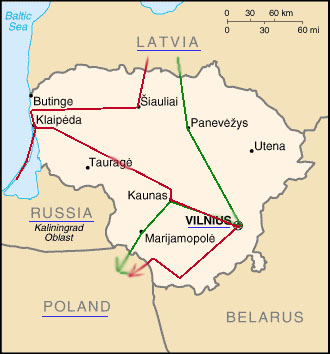 Litauische Karte