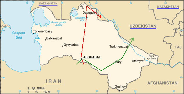 Turkmenische Karte