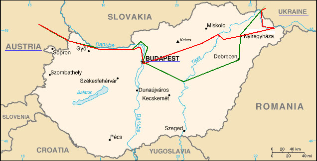 Ungarische Karte